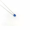 Sterling Silver Blue Glass Evil Eye Necklace 45cm Large