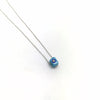Rose Sterling Silver Glass Evil Eye Necklace 45cm Small