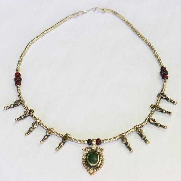 Afghani Centre Point Spike Pendant Necklace