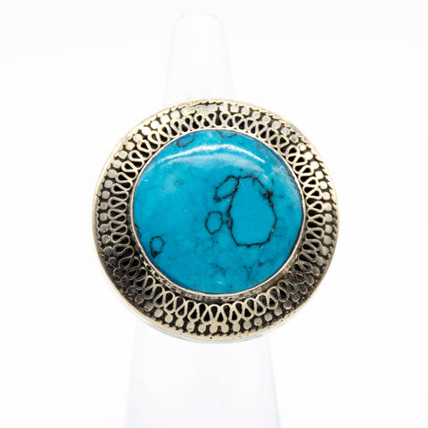 Vintage Tear Drop Blue Lapis Necklace
