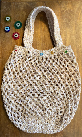 Pom Pom Nazar Handmade Crochet Bag